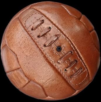 Amazon | ブラウン本革18パネルサッカーボール - オールド